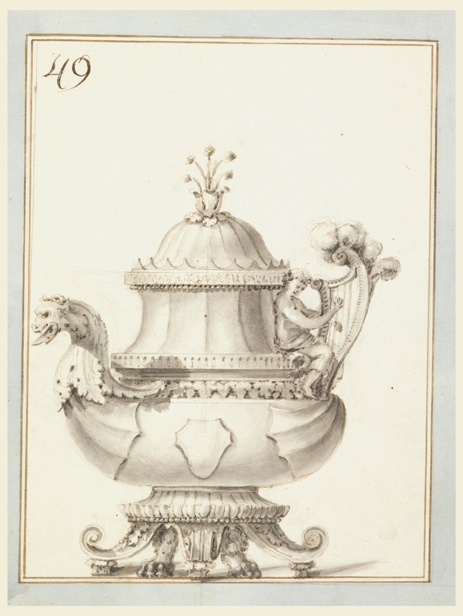 Design for en tekanne av Unknown artist