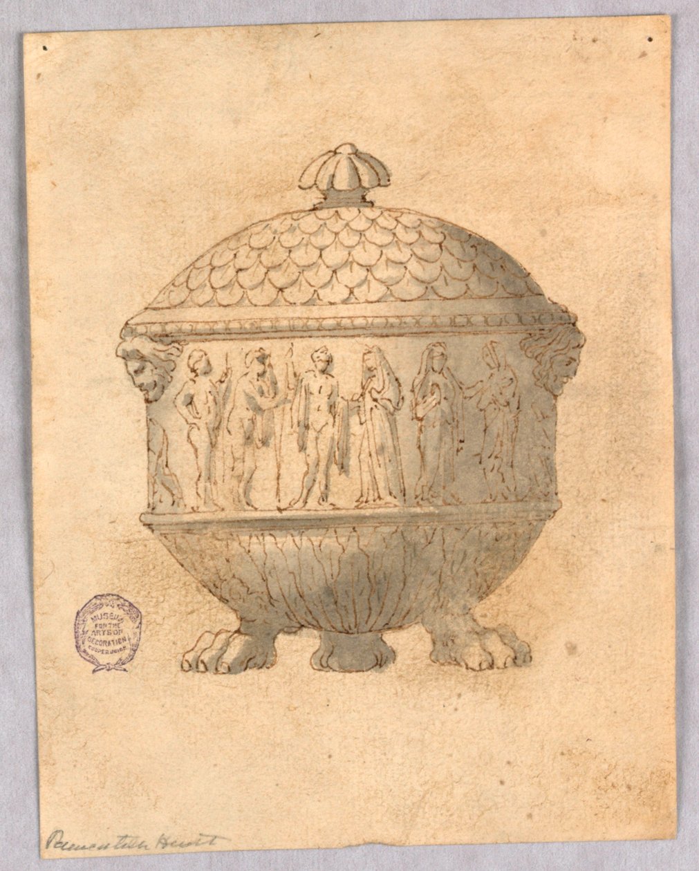 Design for en terrin av Unknown artist