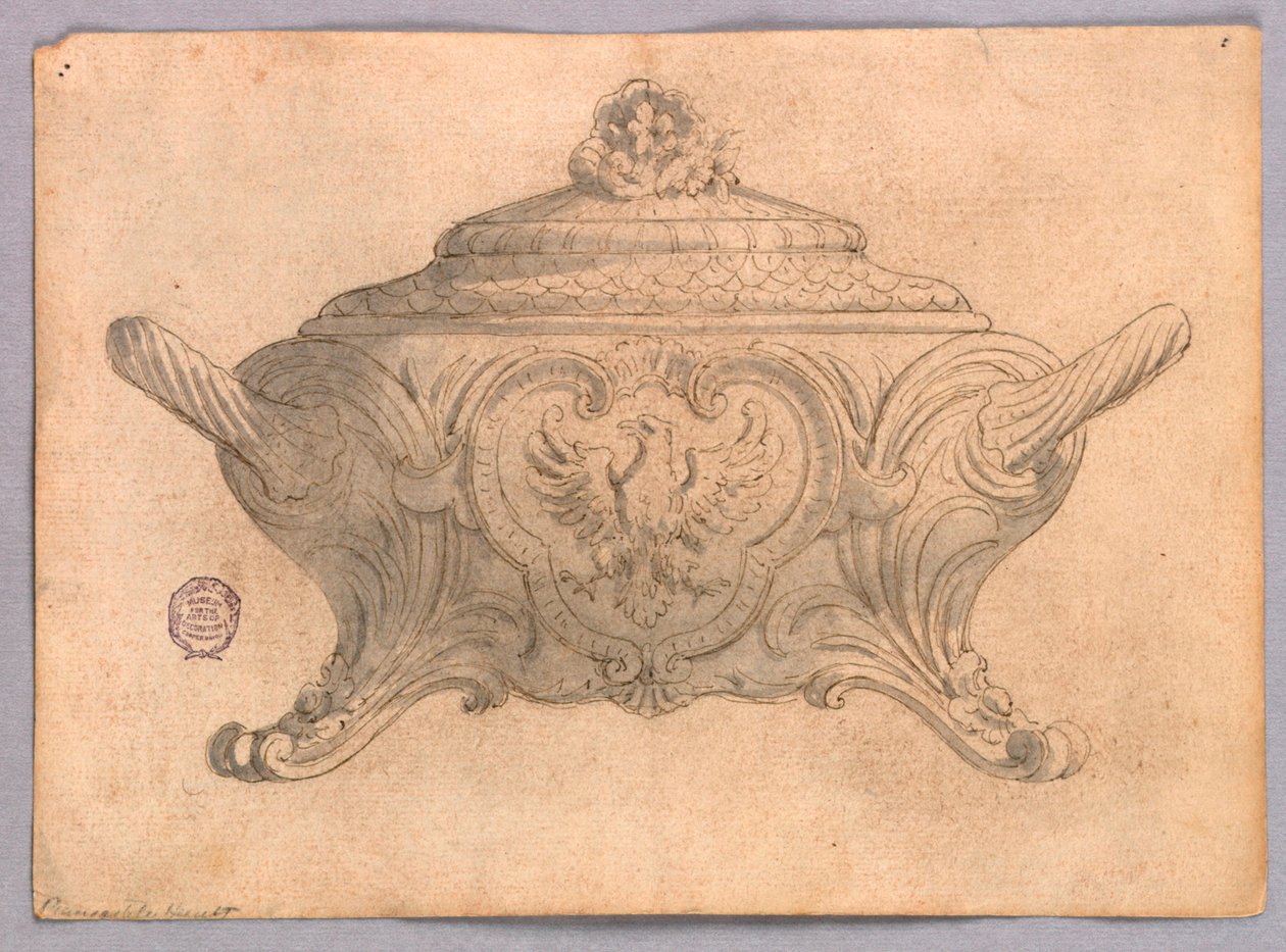 Design for en terrin av Unknown artist