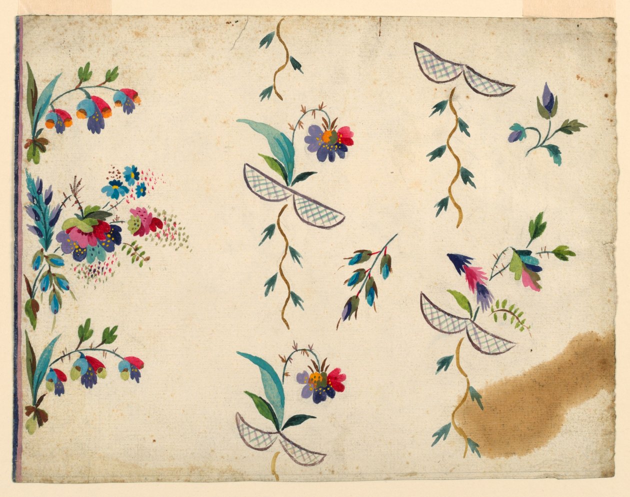 Design for en vest av Unknown artist