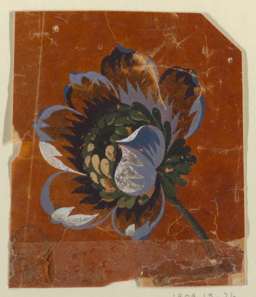 Design for et vevd stoff av Unknown artist