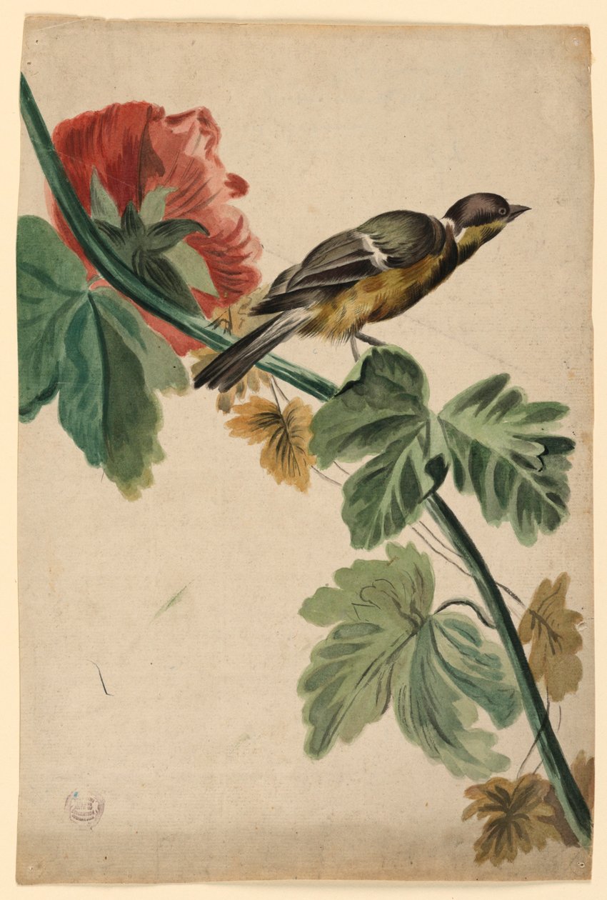 Design for et vevd stoff av Unknown artist