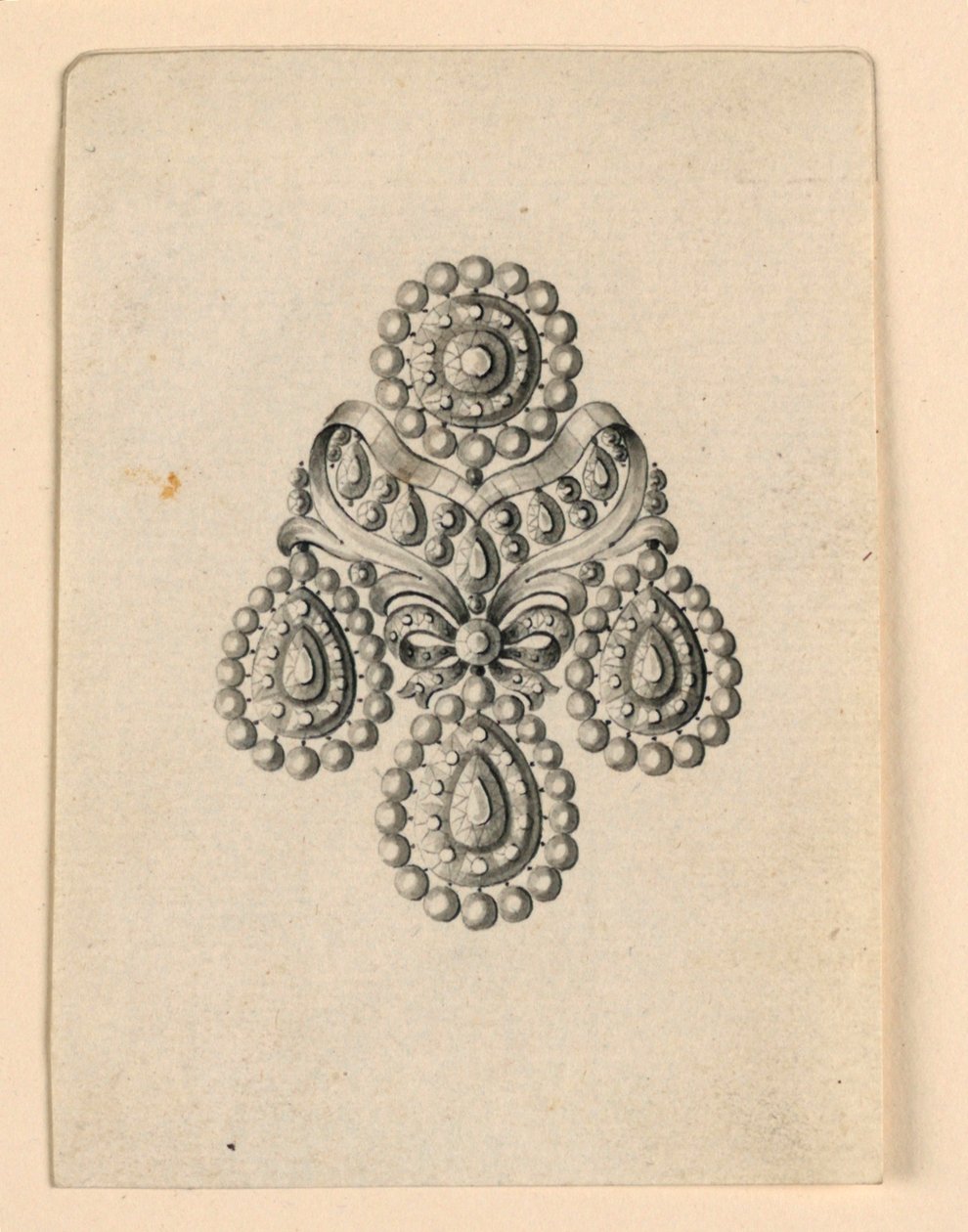 Design for en øredobber av Unknown artist