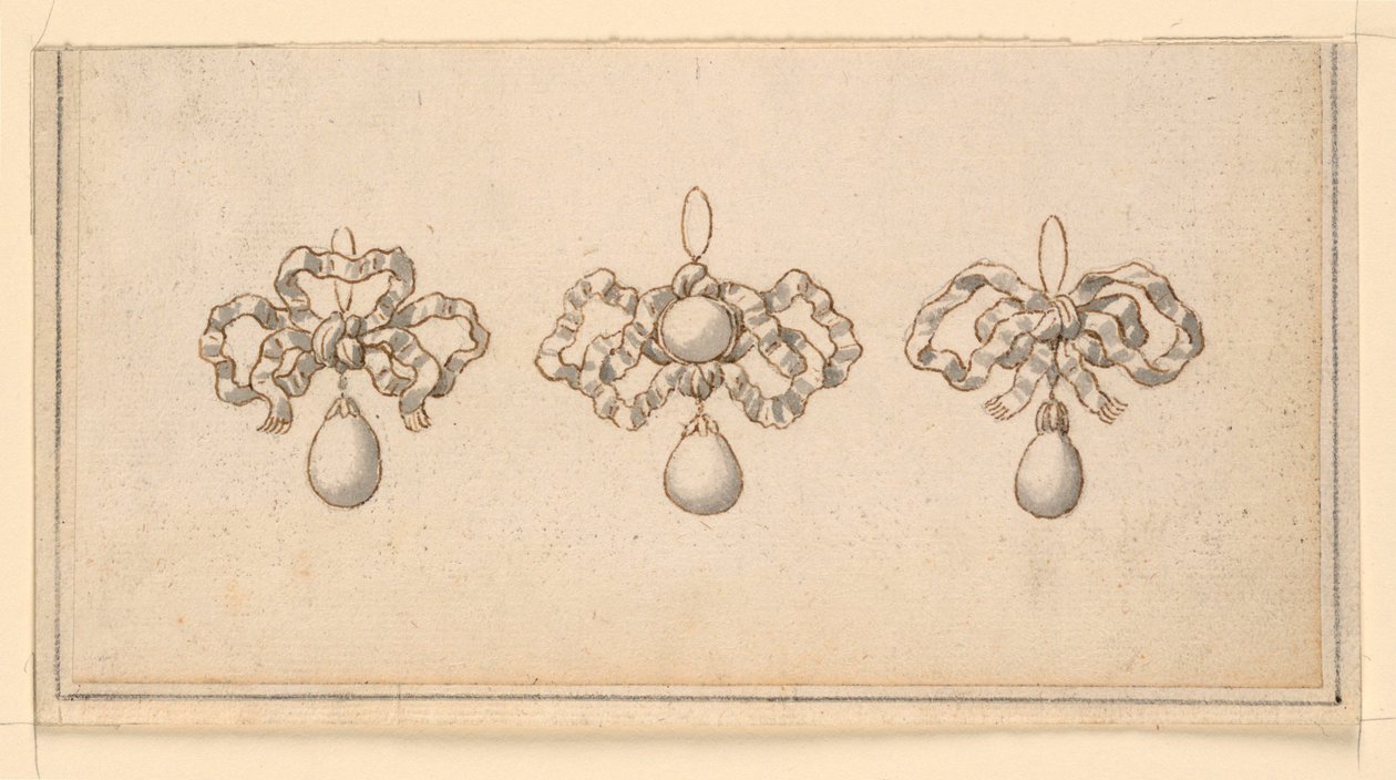 Design for tre anheng av Unknown artist