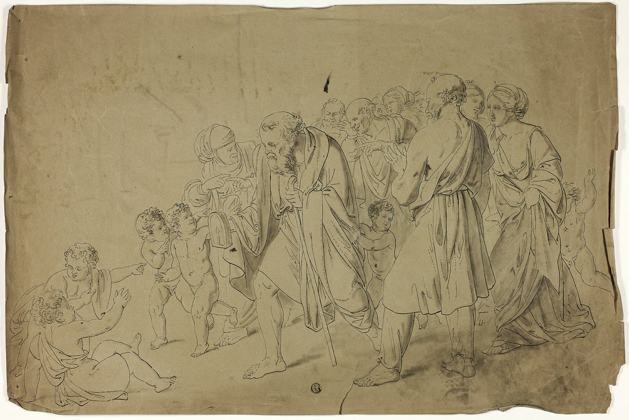 Diogenes søker etter en ærlig mann av Unknown artist