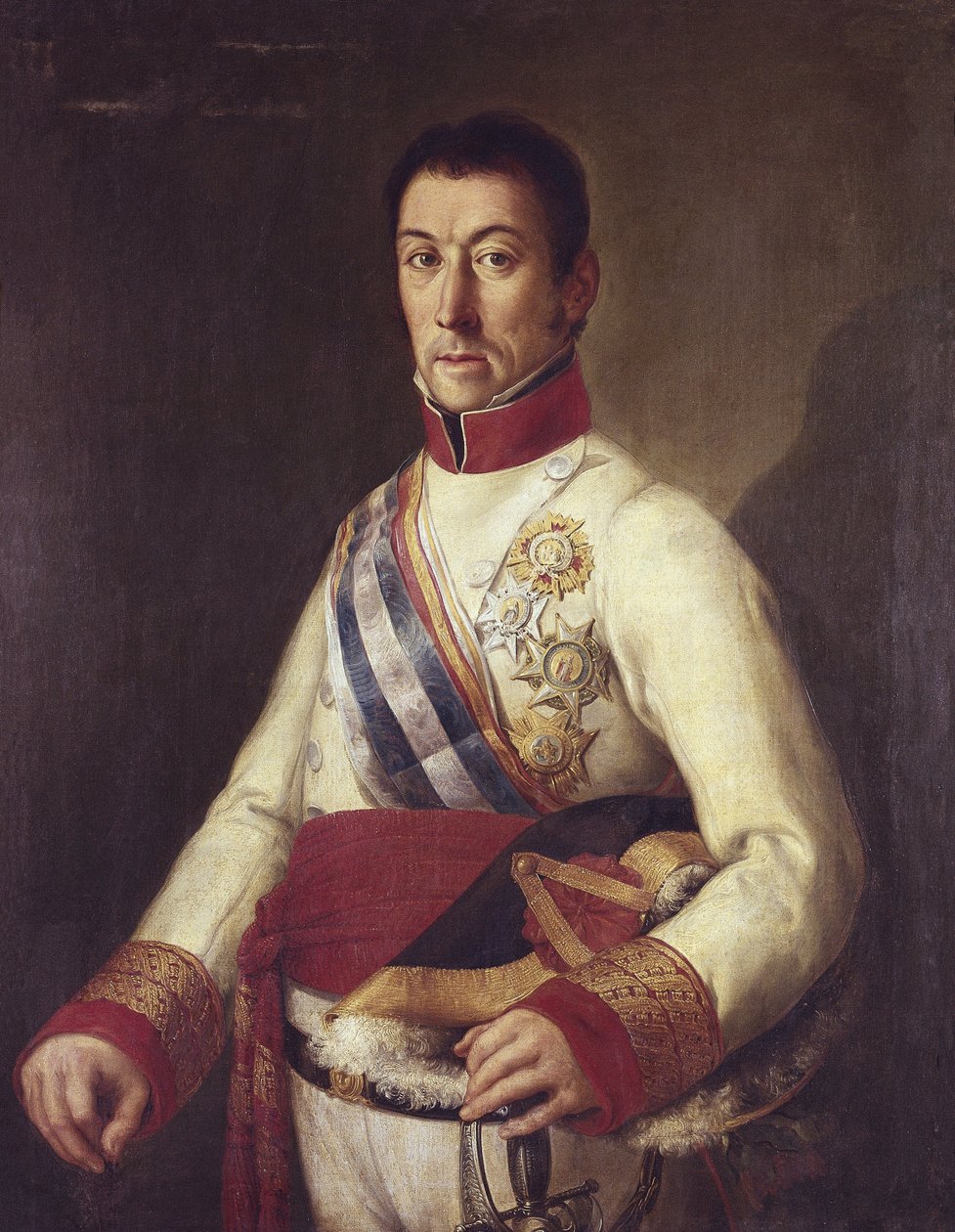 ELIO, Francisco Javier de (1767-1822). Spansk absolutistmilitær, guvernør i Montevideo (maleri) av Unknown artist