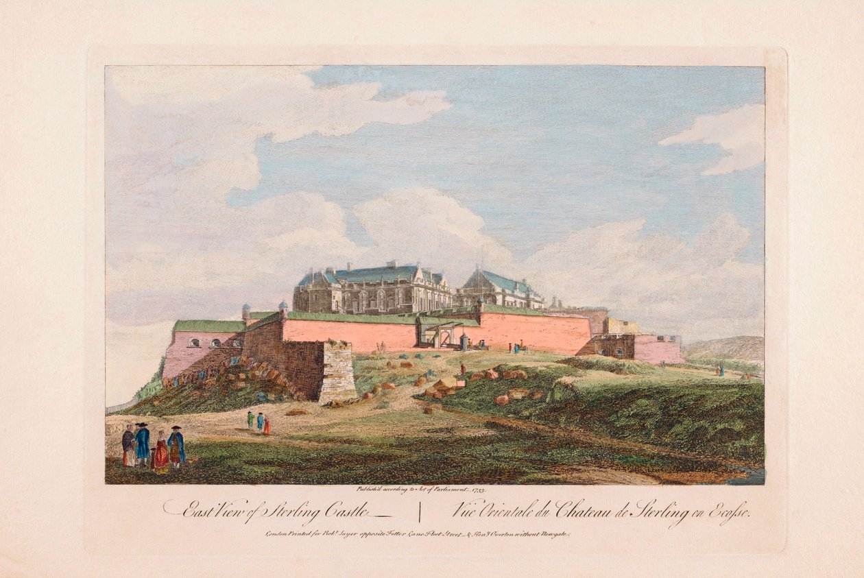 Østutsikt over Stirling Castle, Skottland av Unknown artist