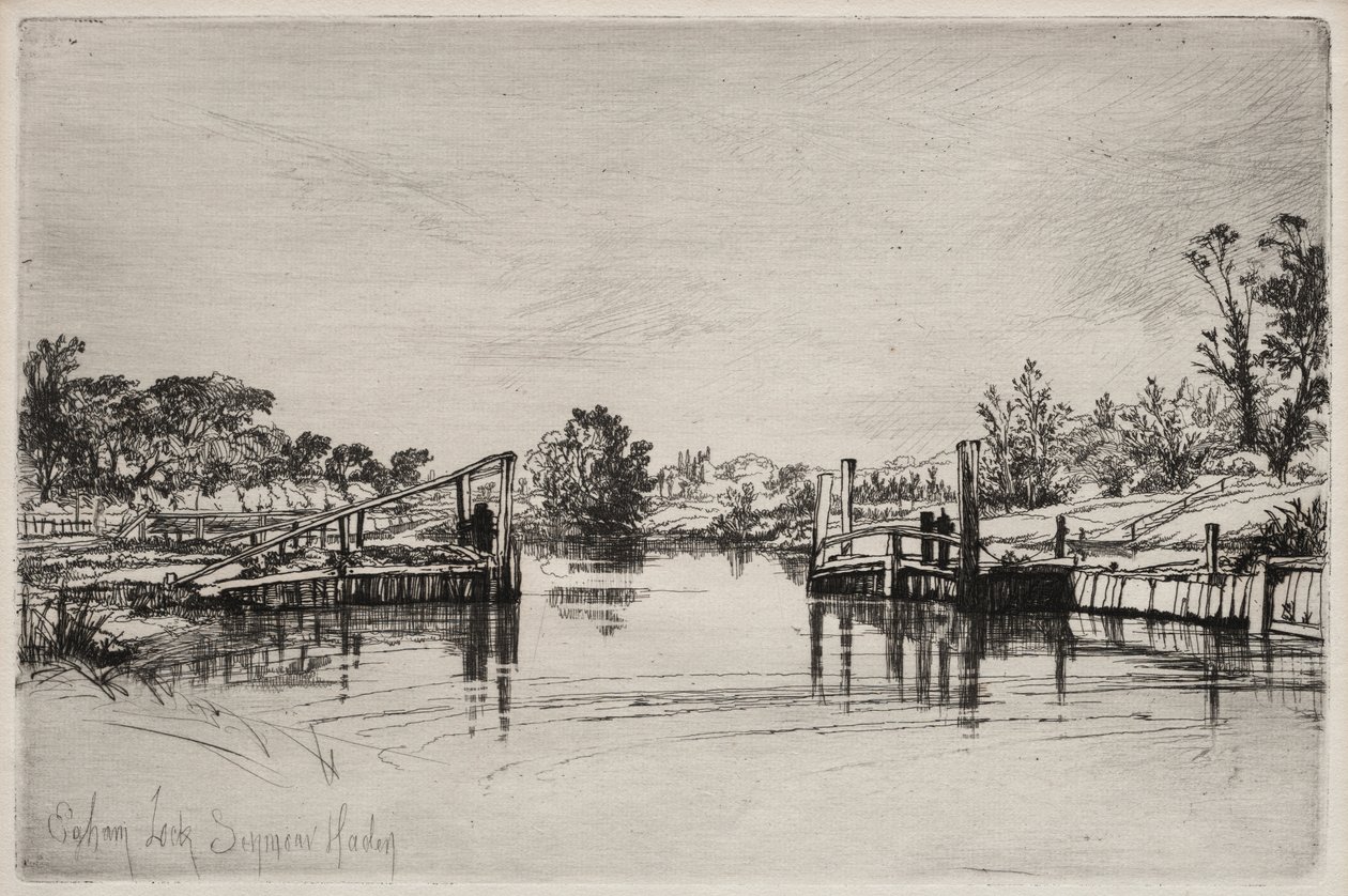 Egham Lock av Unknown artist