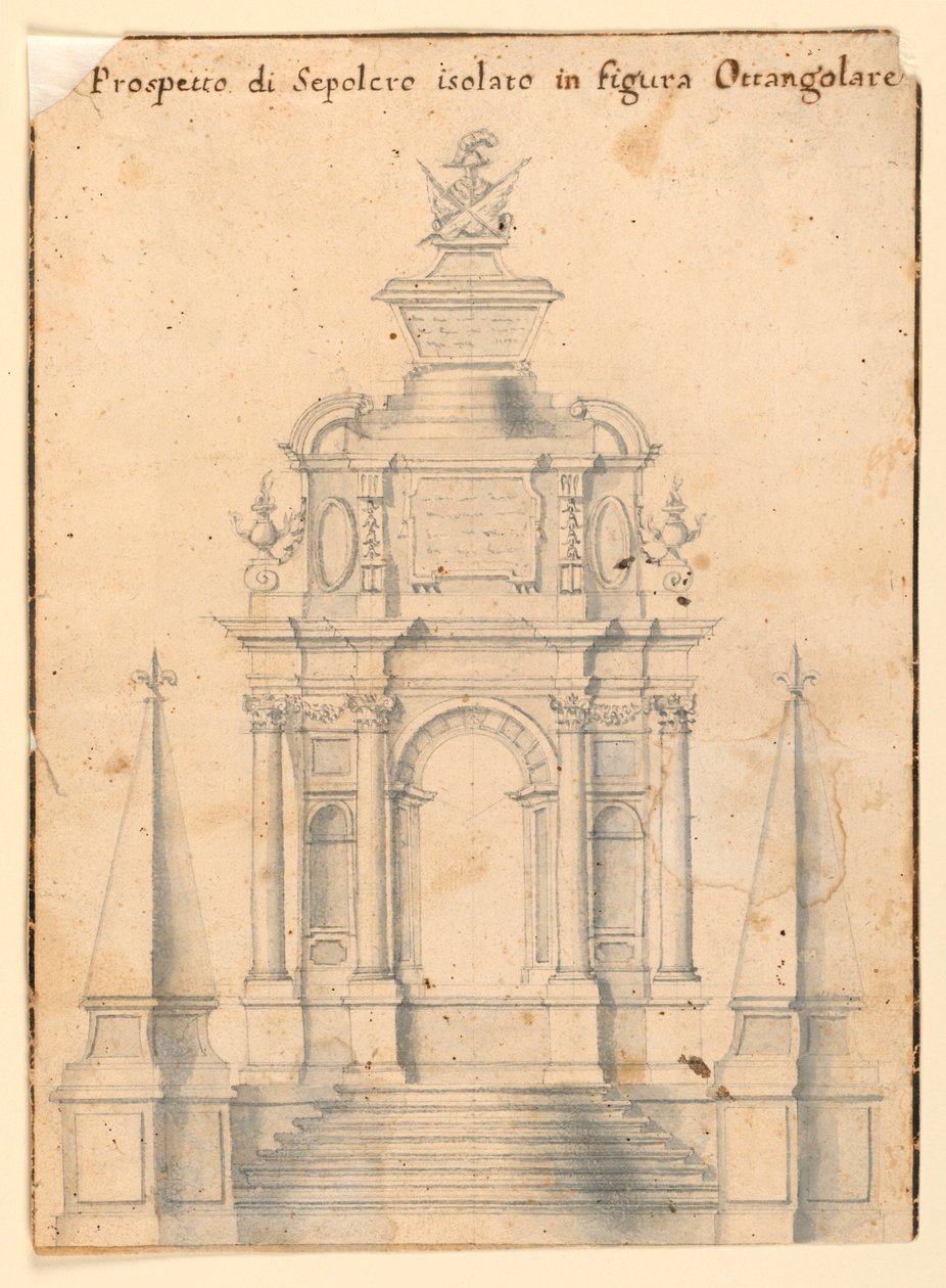 Høyde av et gravmonument av Unknown artist