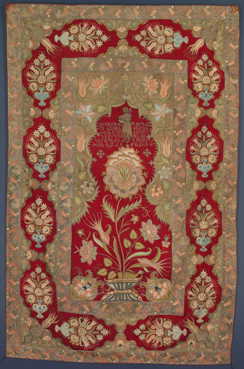 Brodert armensk liturgisk gardin av Unknown artist