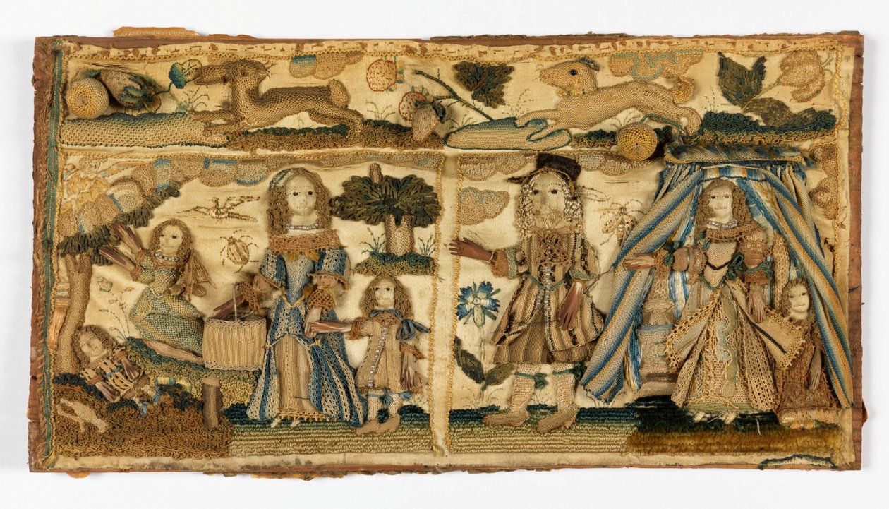 Broderte paneler av Unknown artist