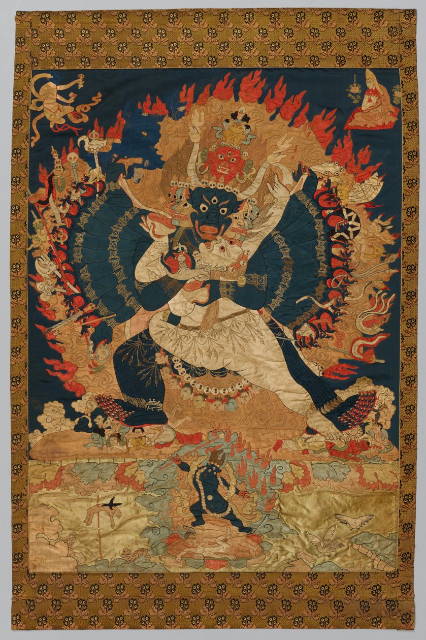 Broderi: Yama og Consort av Unknown artist