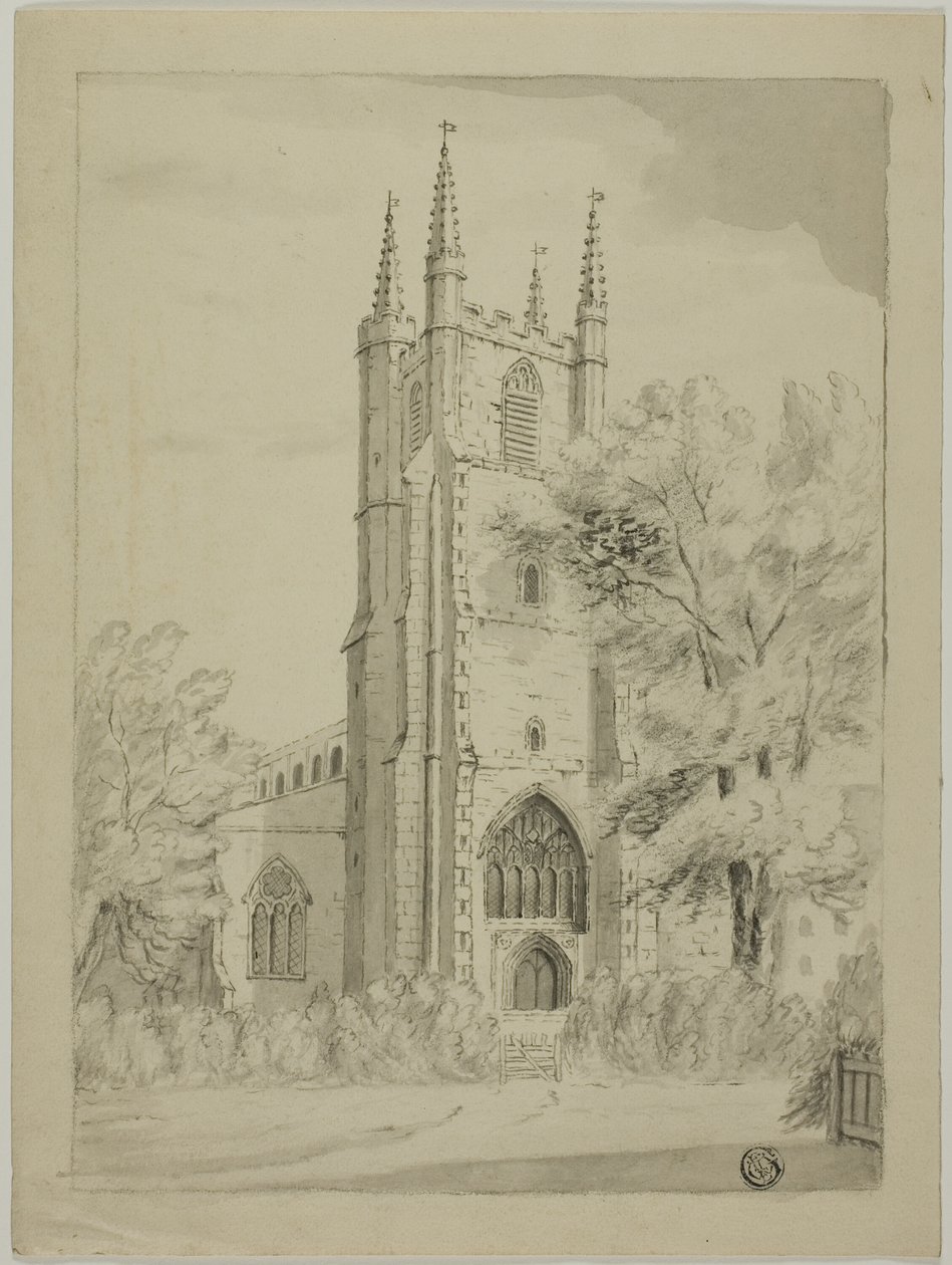 English Country Church av Unknown artist