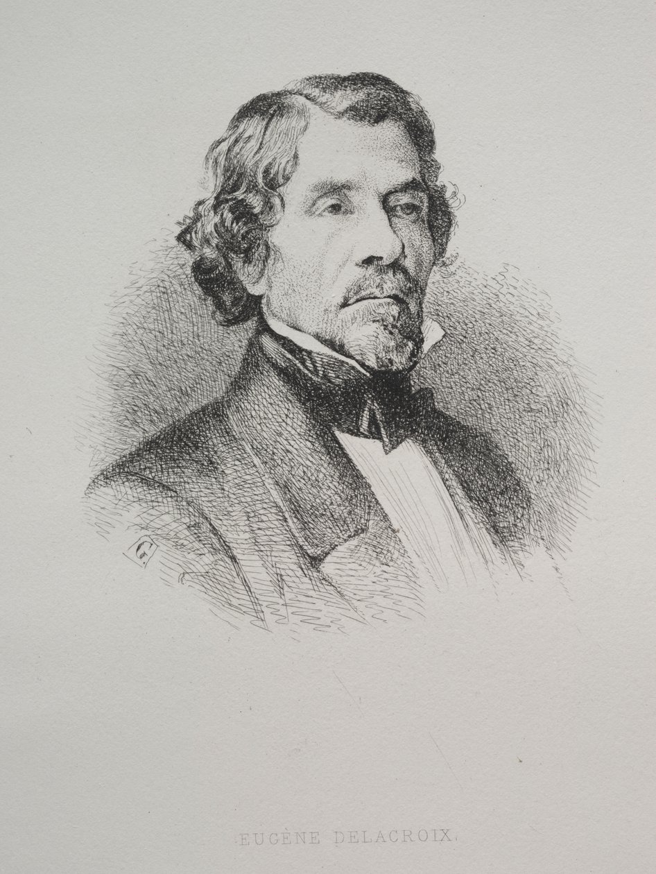 Eugène Delacroix av Unknown artist