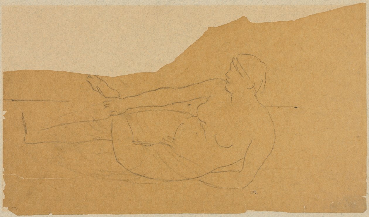 Naken kvinne av Unknown artist