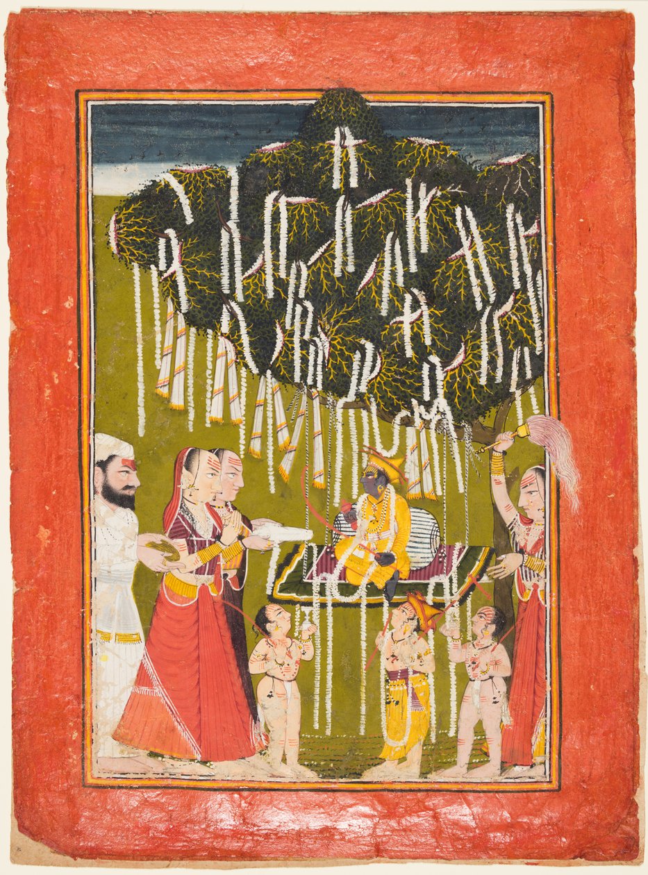 Fruktbarhetstilbedelse av Krishna av Unknown artist
