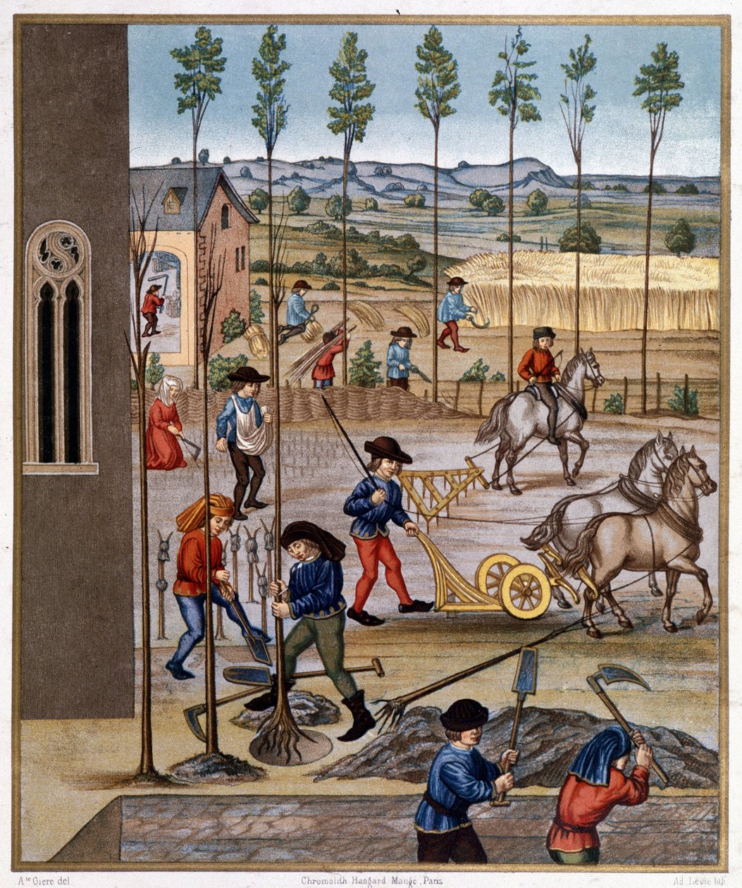 Feltarbeid - Miniatyr av Unknown artist