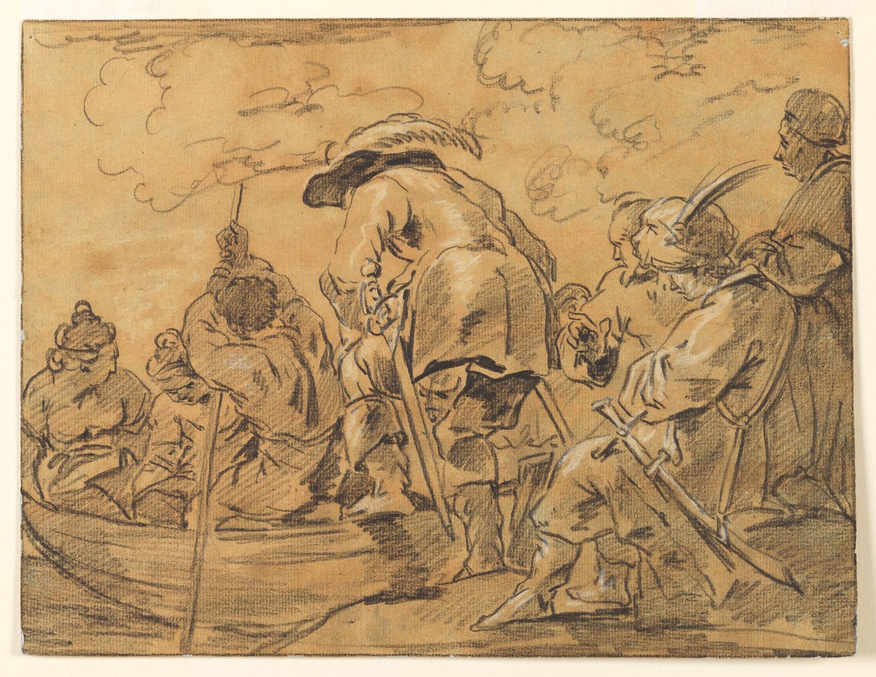 Figurer som settes sammen på robåt av Unknown artist