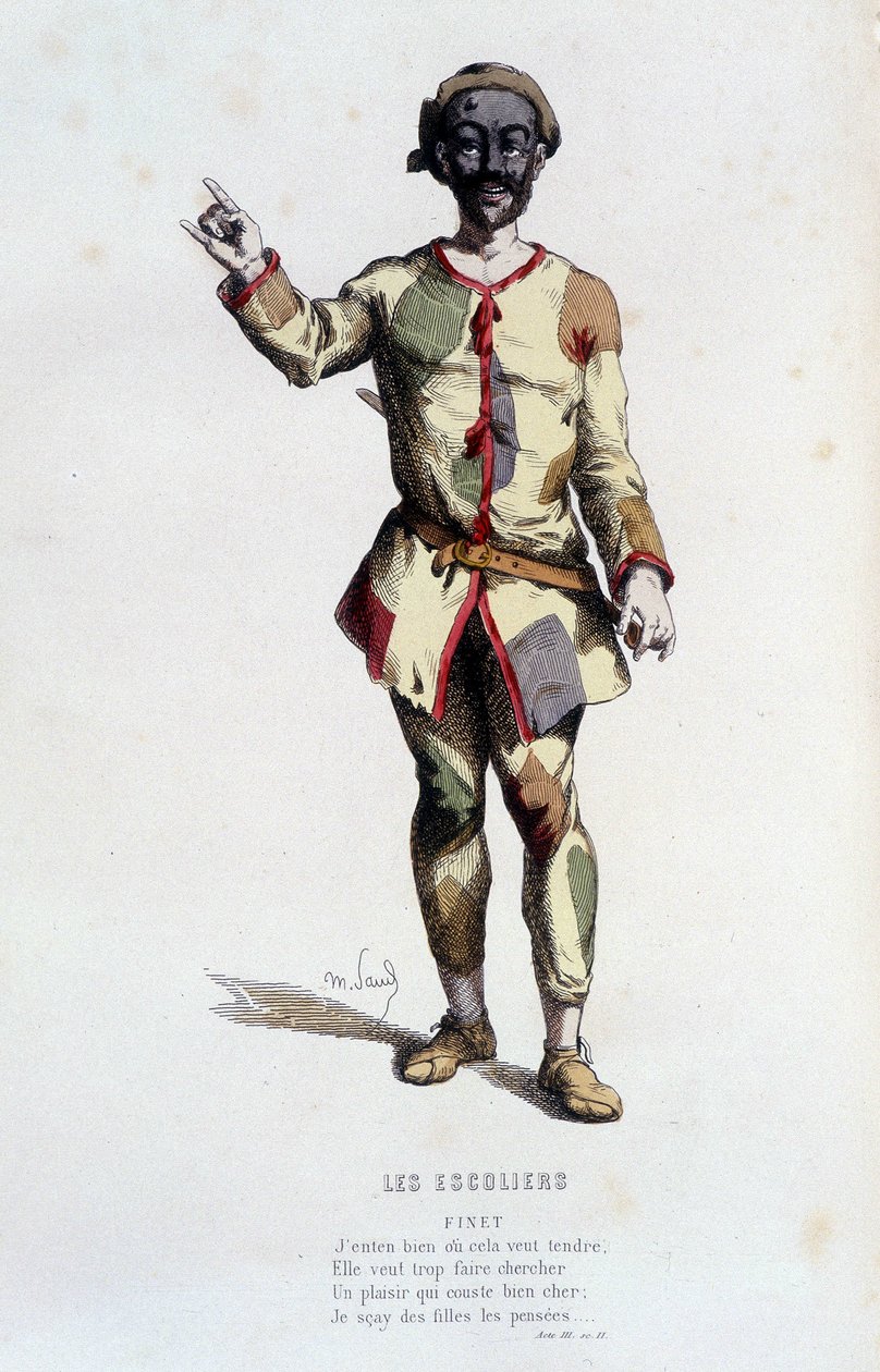 Finett i ""les escolliers"" (av François Perrin 1533-1606), i ""Fransk teater på 1500- og 1600-tallet før Moliere"" av Edouard Fournier. av Unknown artist