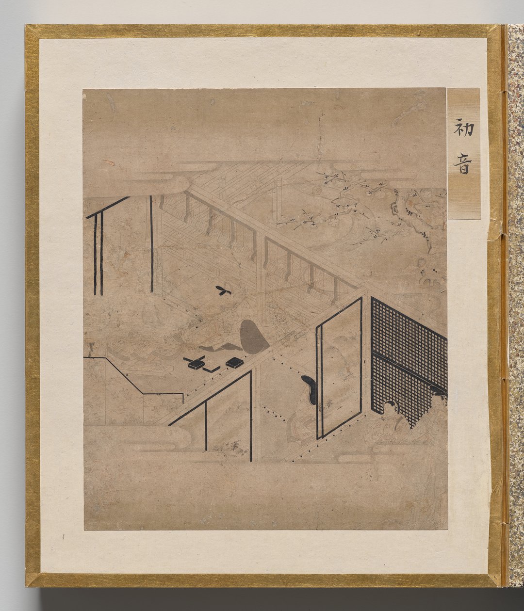 First Warbler fra Album of Illustrations for Tale of Genji av Unknown artist