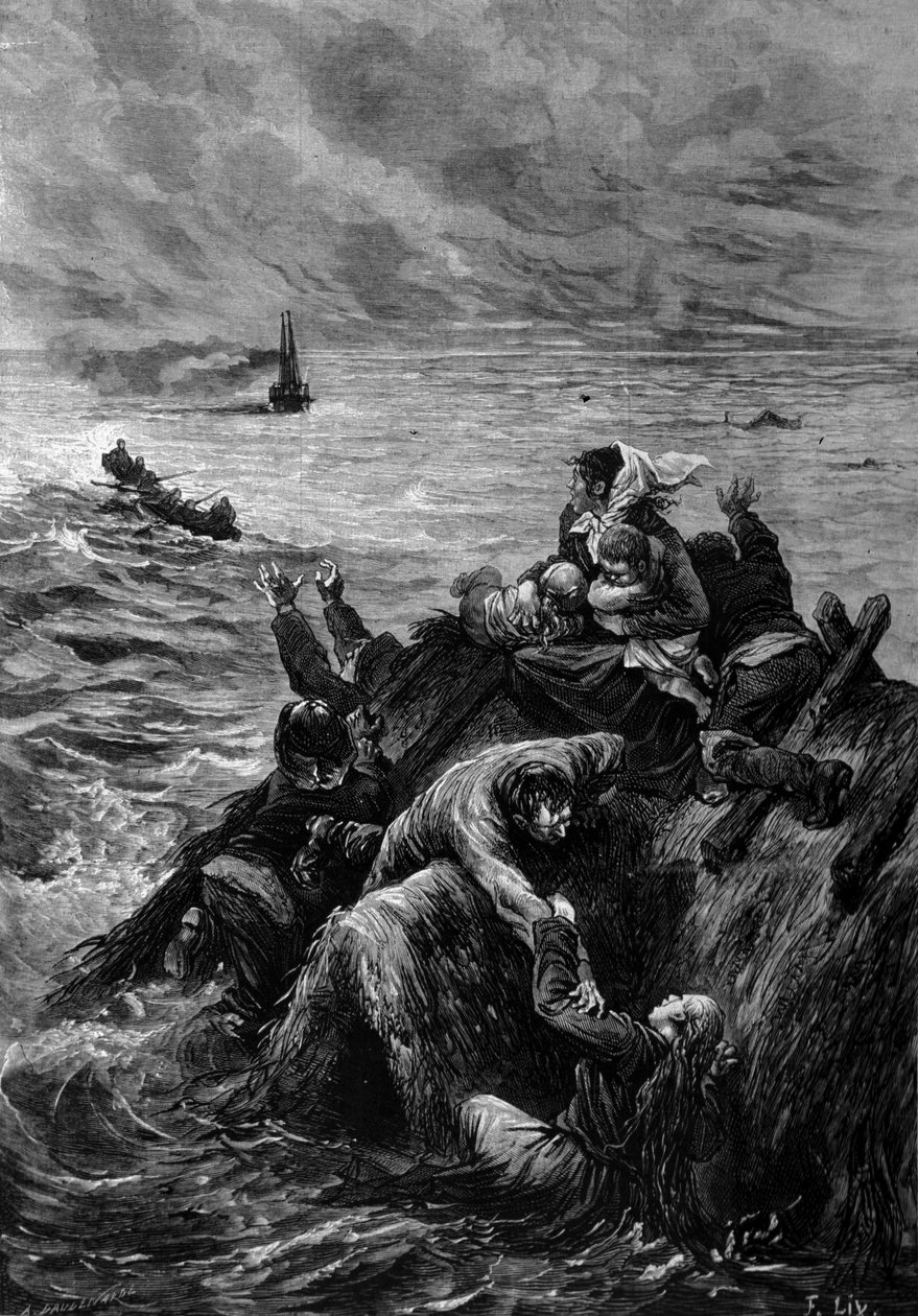 Oversvømmelsen av Danmark i 1871. av Unknown artist