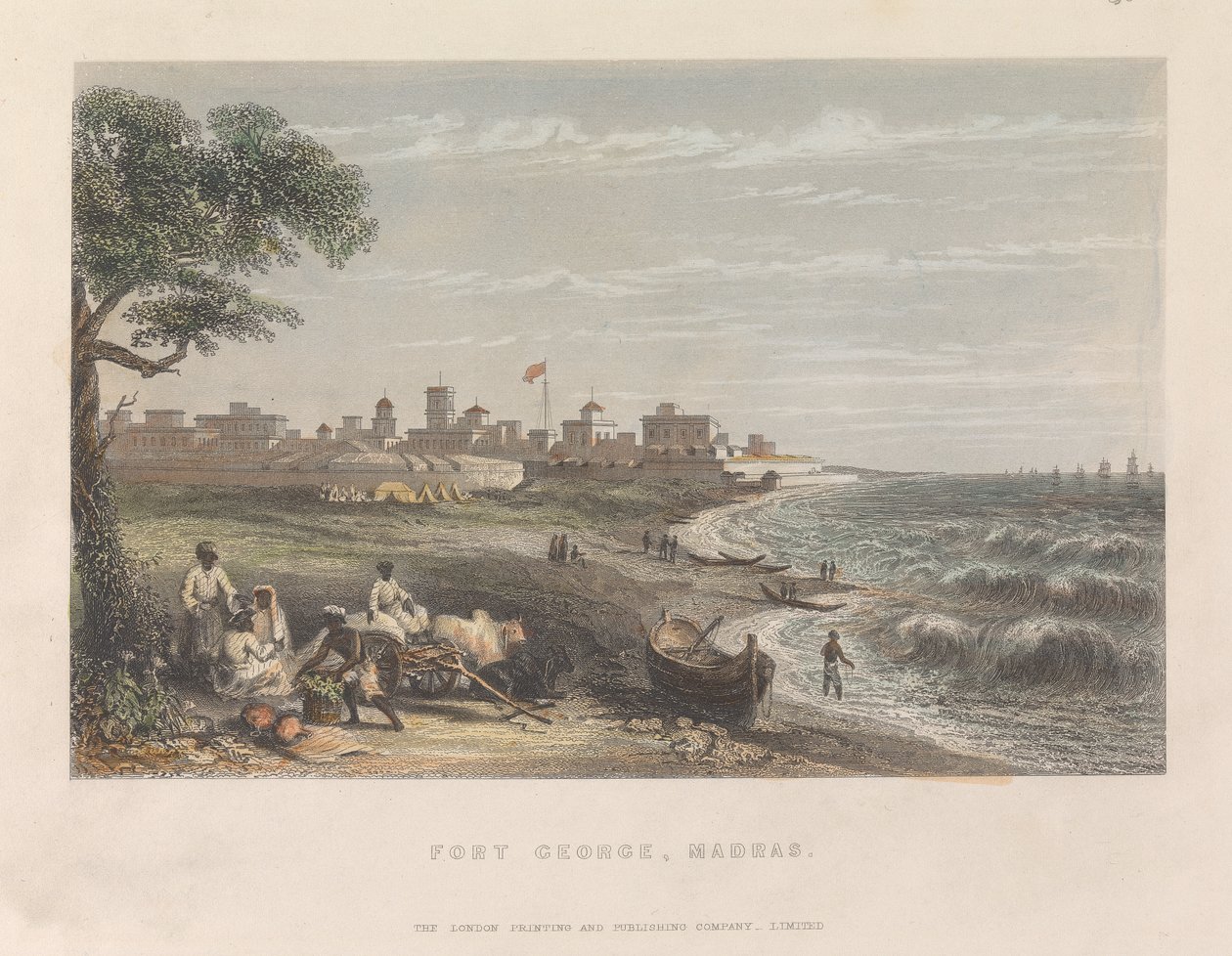 Fort George, Madras av Unknown artist