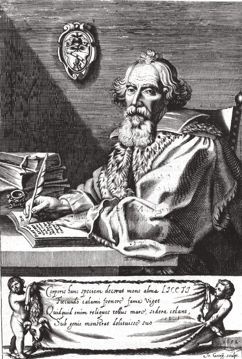 Fortunio Liceto, Italian doctor (1577 - 1657). av Unknown artist