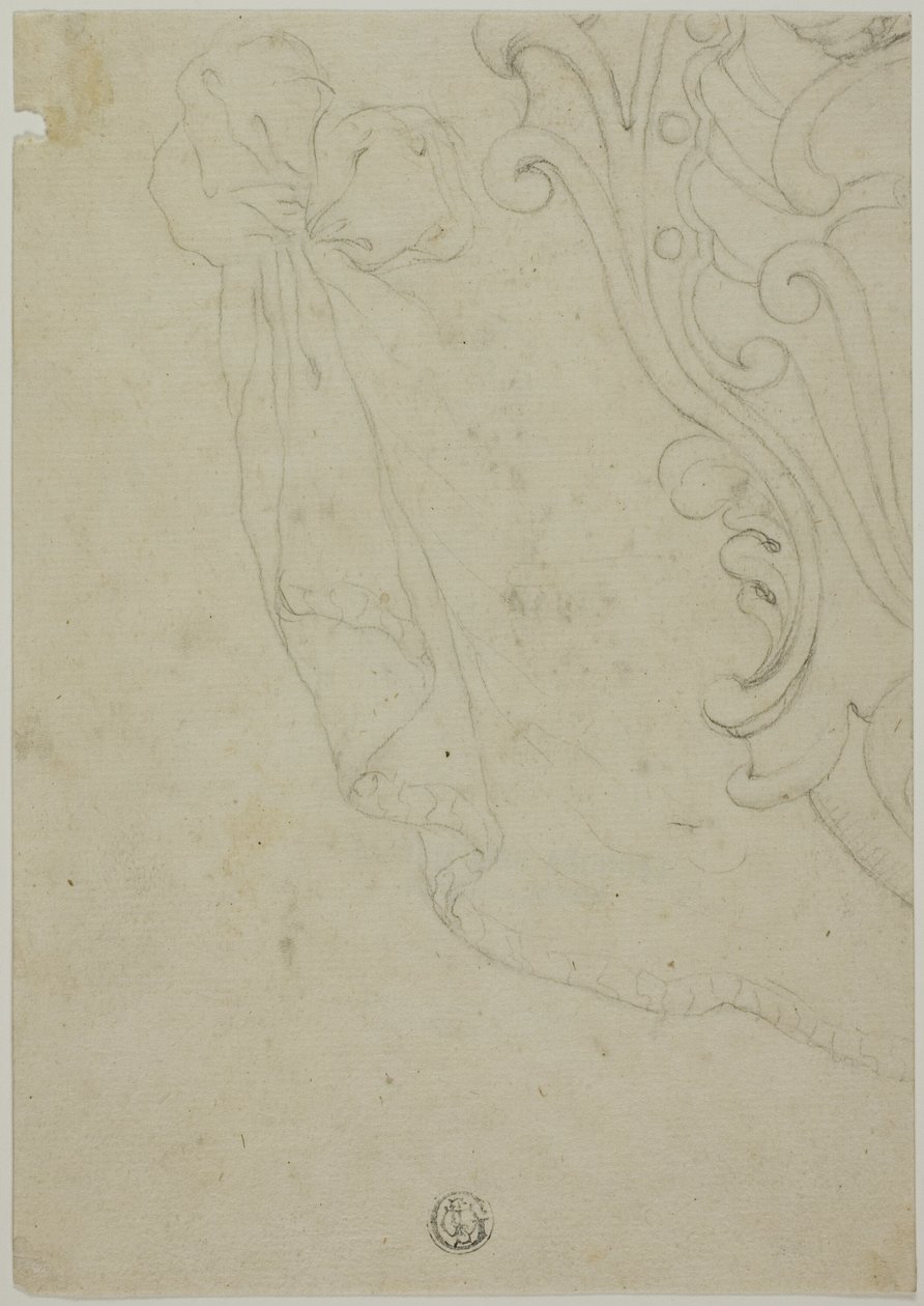Fragment av Scroll Ornament av Unknown artist