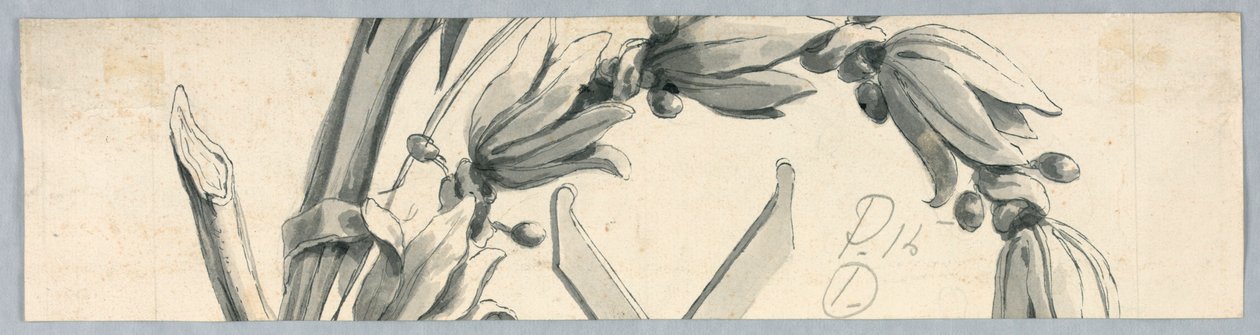 Fragment av en krans med monografi av Kristus av Unknown artist