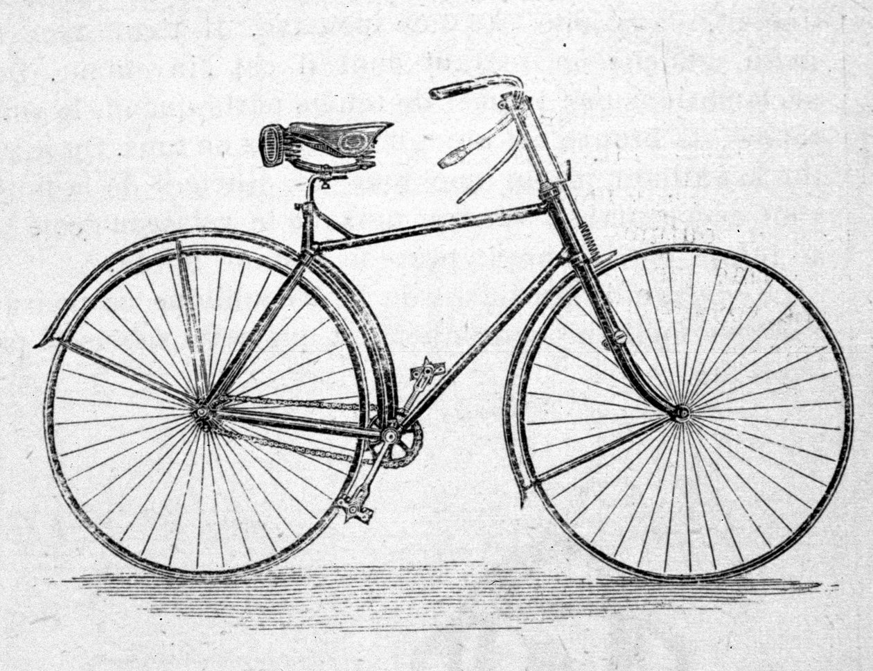 Ramme sykkelmodell. av Unknown artist