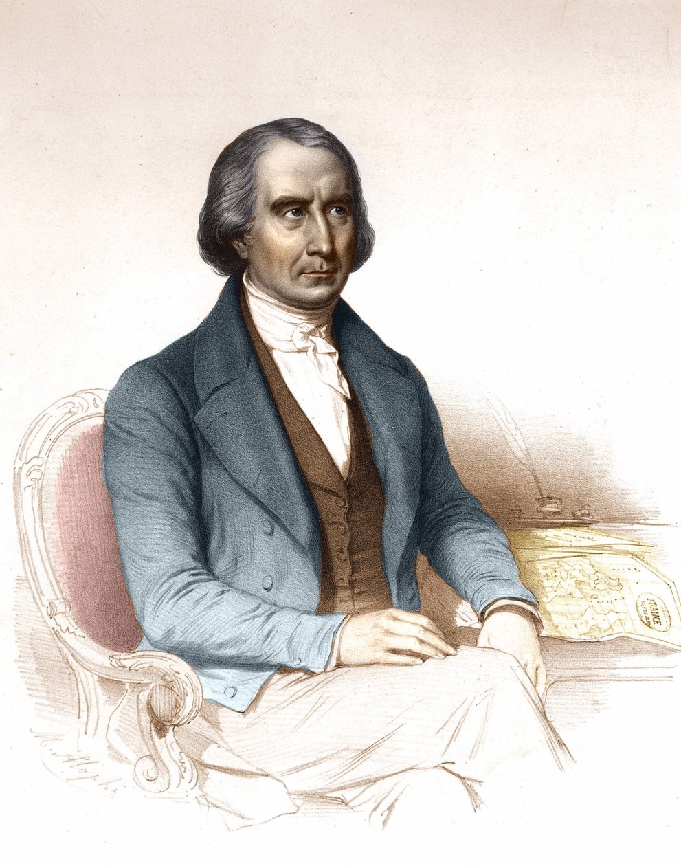 François Arago (1786-1853), fransk astronom, fysiker og politiker. av Unknown artist