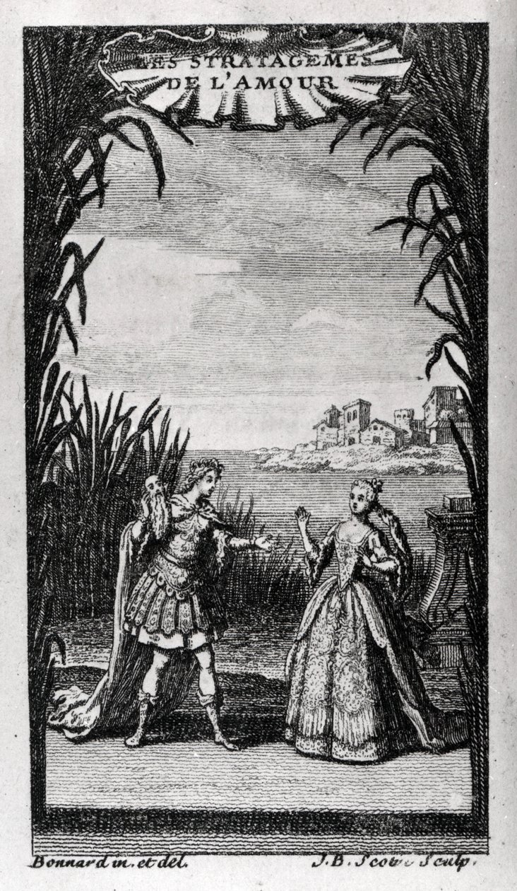 Frontispice av "" Les Stratagemes de l