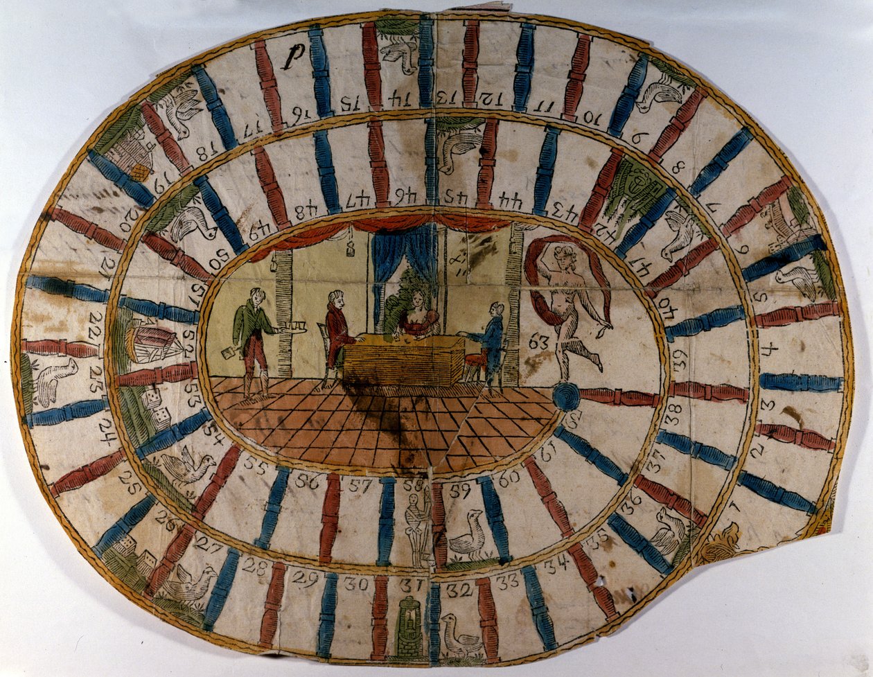 Spill av gås fra 1700-tallet. av Unknown artist