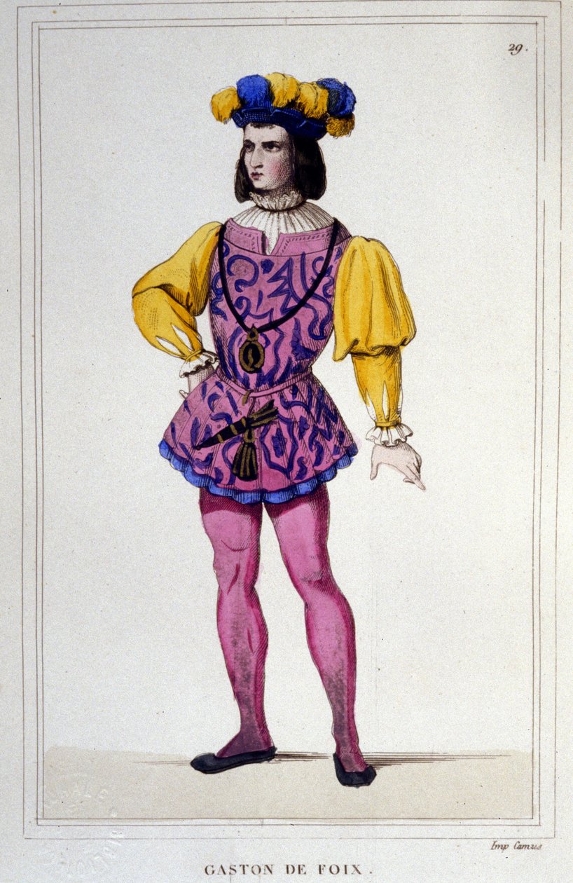 Gaston de Foix, hertugen av Nemours fransk krigsmann (Mazères, Ariège av Unknown artist