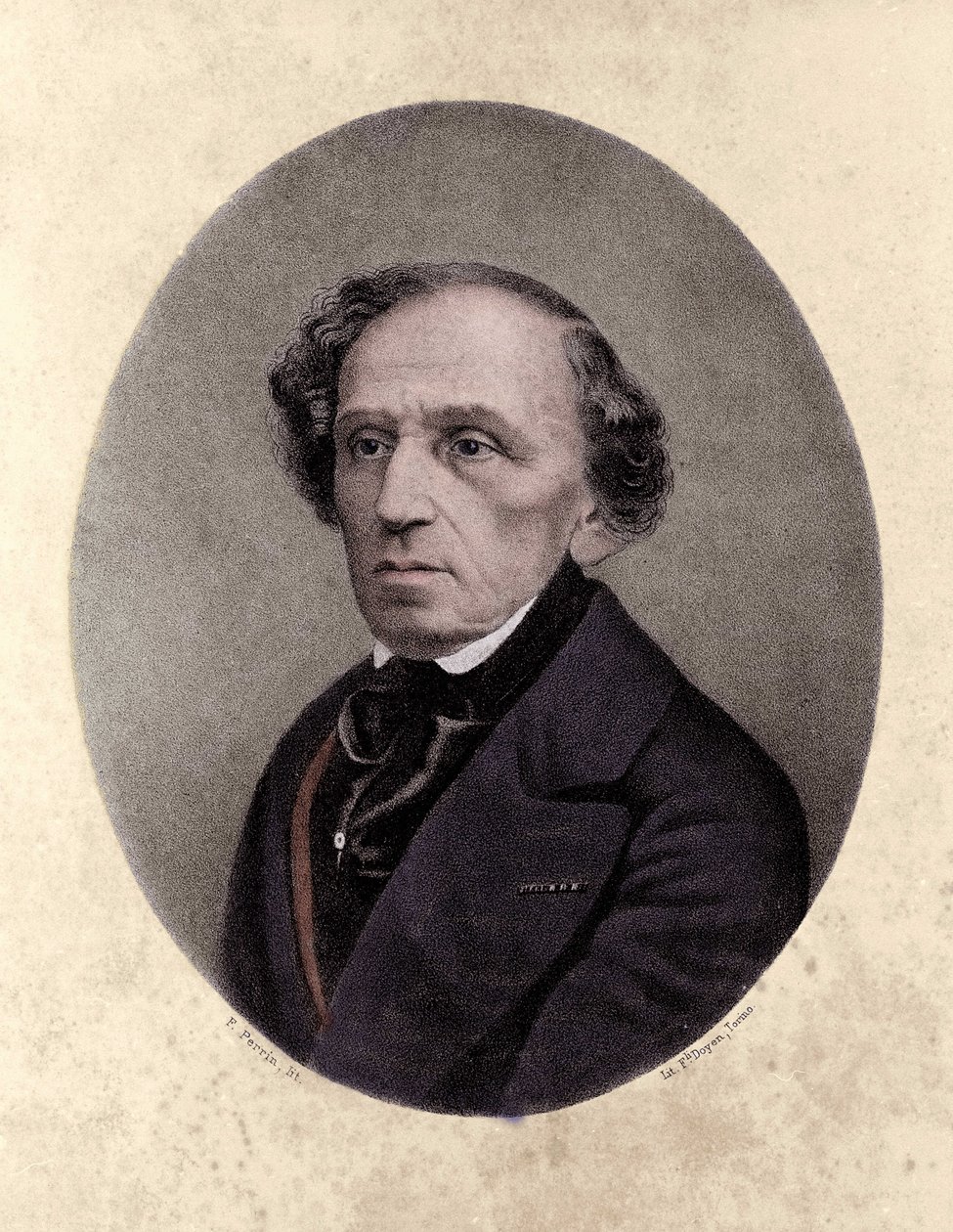 Giacomo Meyerbeer (1791-1864), tysk komponist. av Unknown artist