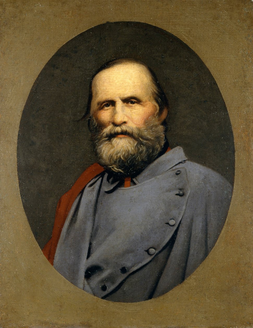 Giuseppe Garibaldi anonymt maleri. Milano, Risorgimento-museet av Unknown artist