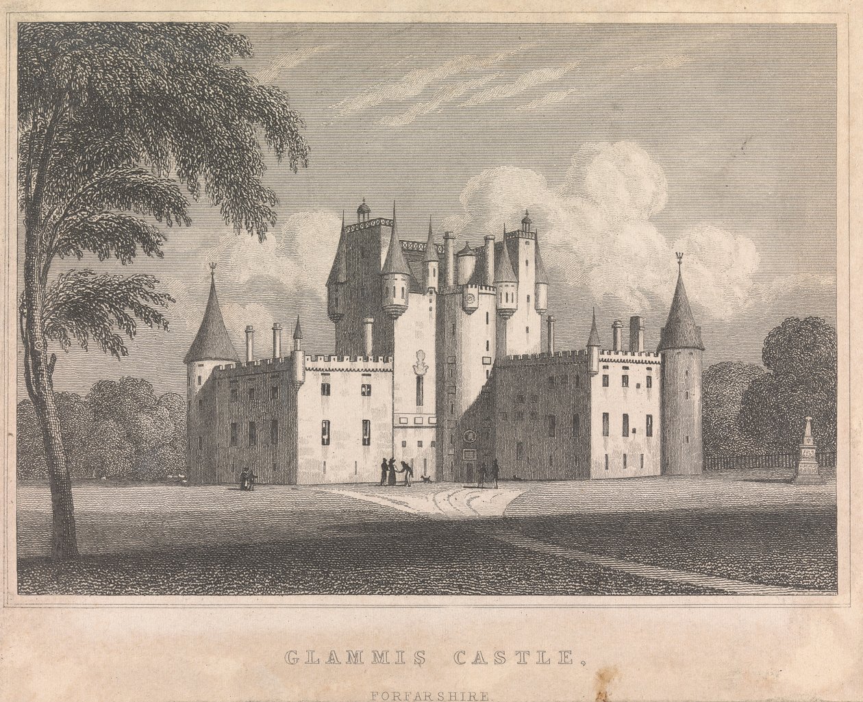 Glammis Castle, Forfarshire; side 9 (bind to) av Unknown artist