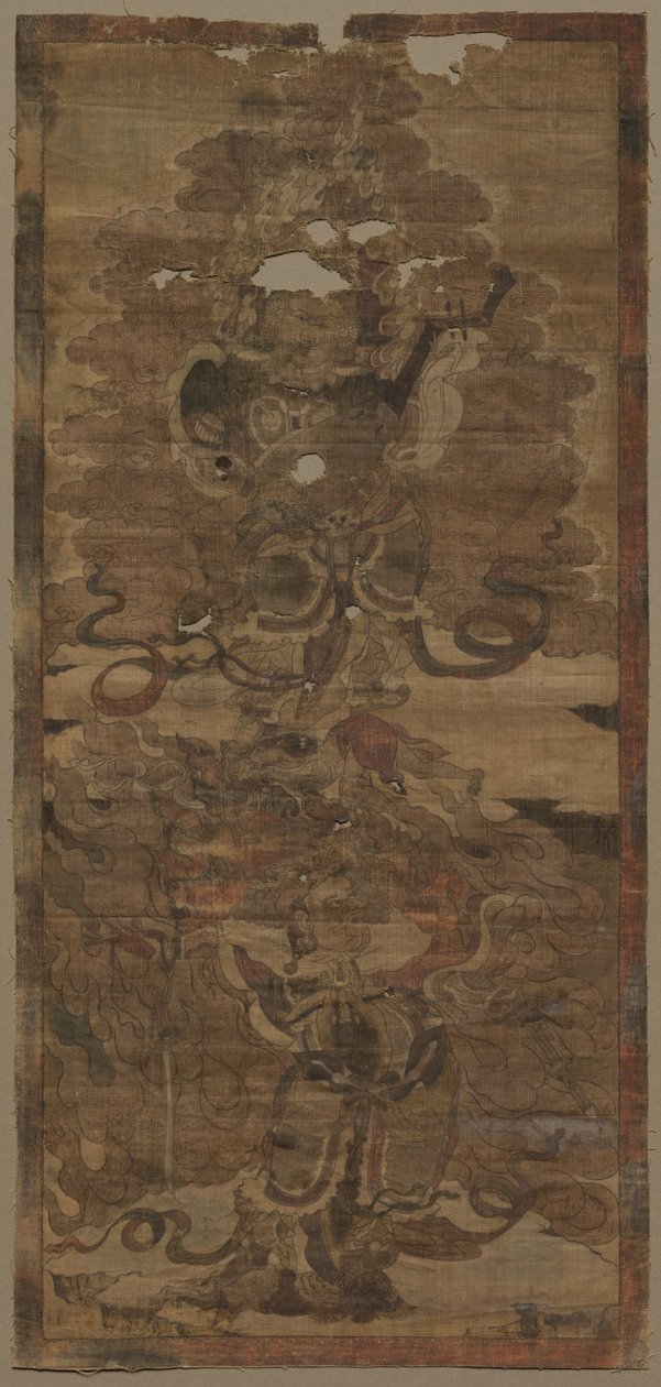 Guardian Kings: Dhritarashtra og Virupaksha av Unknown artist
