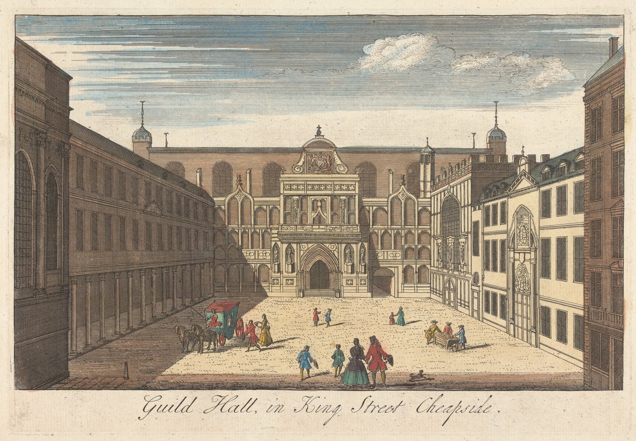 Guild Hall i King Street, Cheapside av Unknown artist