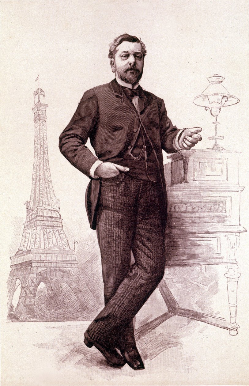 Gustave Eiffel , fransk ingeniør (1832 til 1923). av Unknown artist