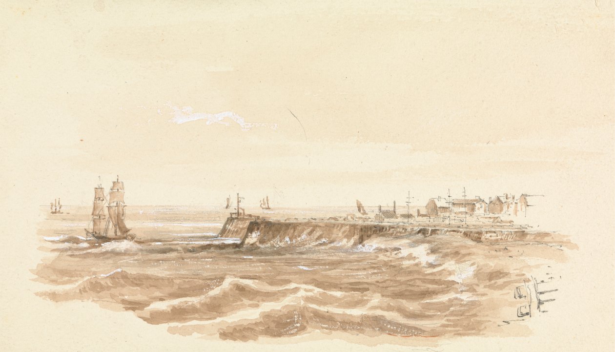 Havnescene av Unknown artist