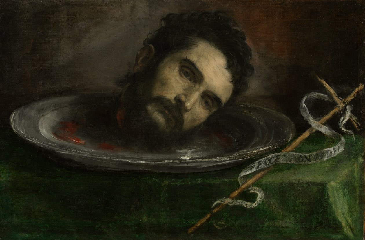 Hodet til døperen Johannes av Unknown artist