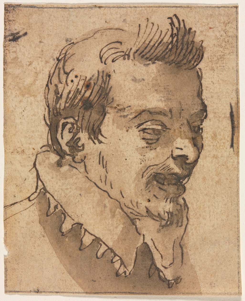 Leder av en mann av Unknown artist