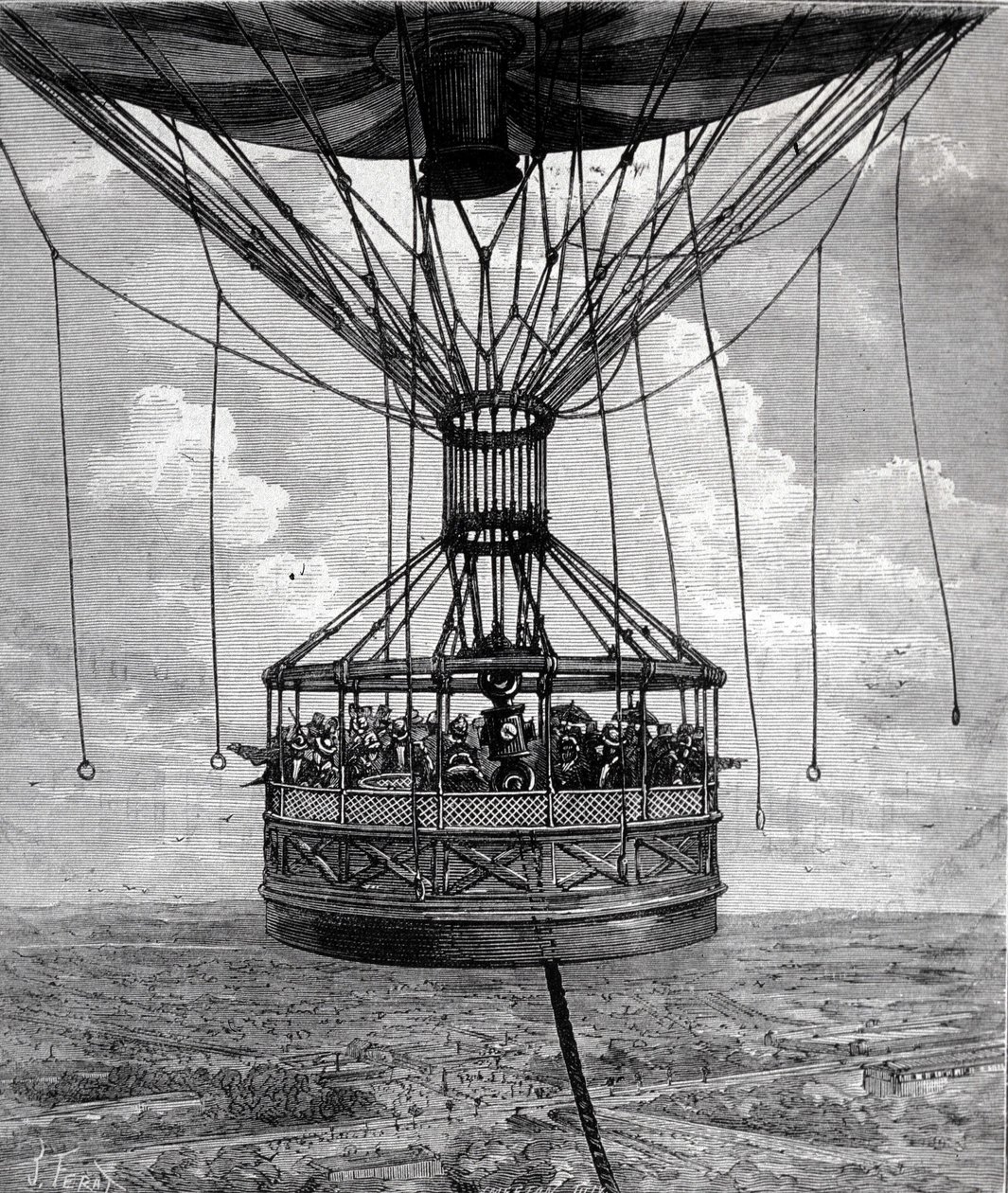 Henry Giffards fangeballong i 1878. av Unknown artist