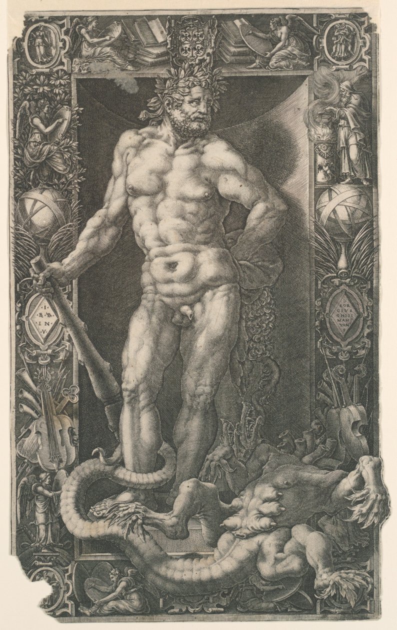 Hercules seier over Hydraen til Lerna av Unknown artist