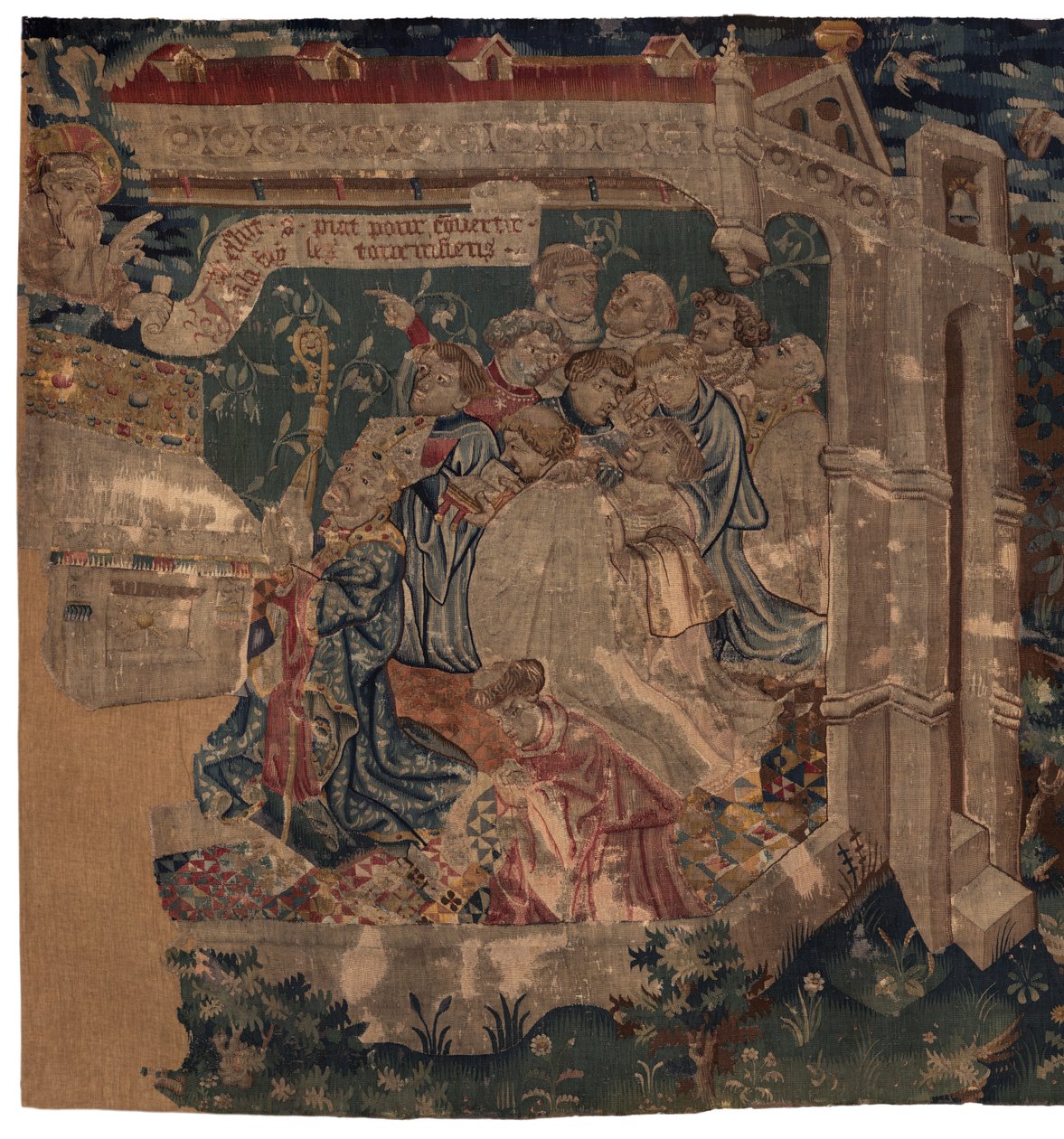 Historien om Saint Piat og Saint Eleuthère, scene 1: Saint Piat sendes til Tournai for å forkynne tro av Unknown artist