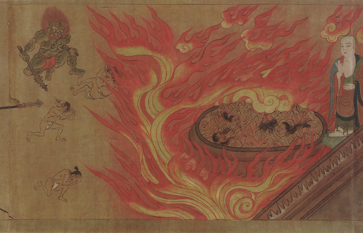 Historien om tempelet kalt Yatadera av Unknown artist