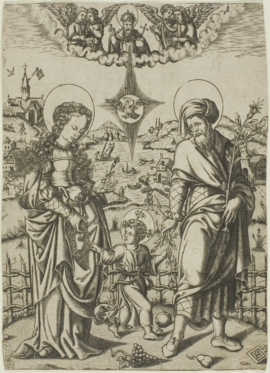Hellige familie av Unknown artist