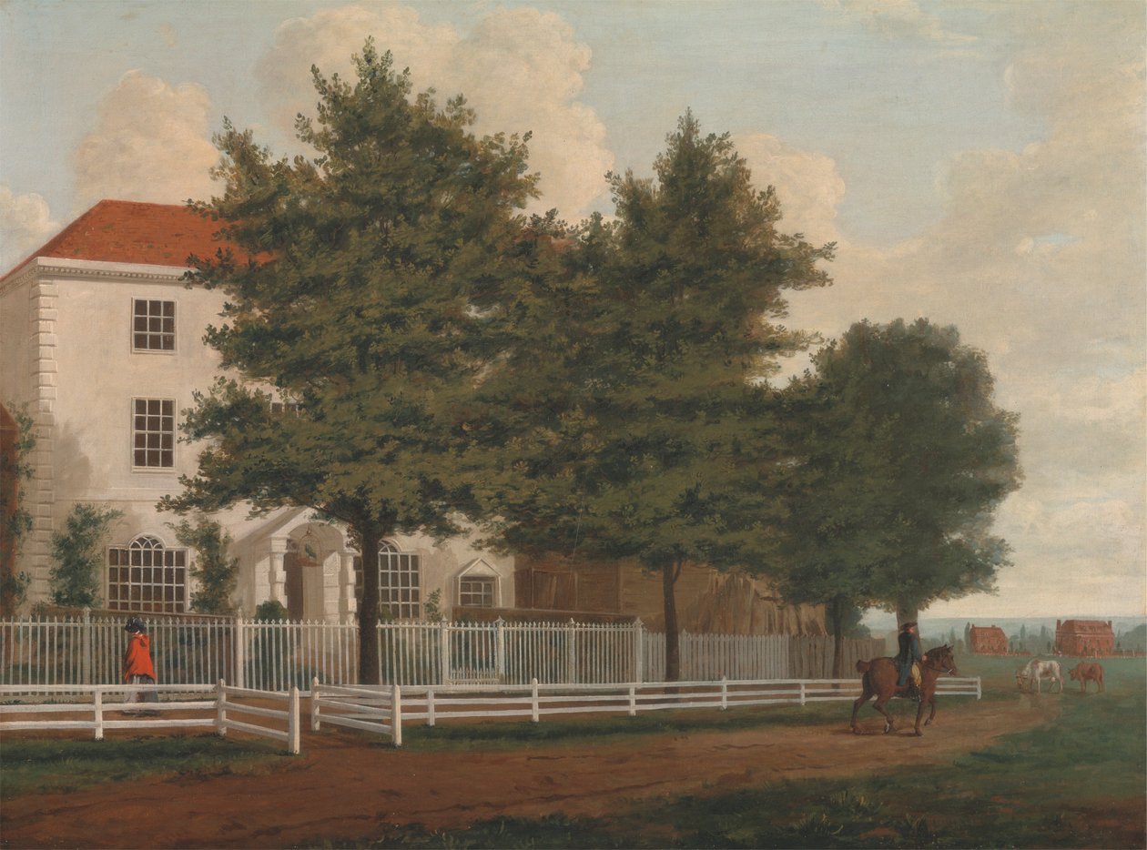 Hus på en felles av Unknown artist