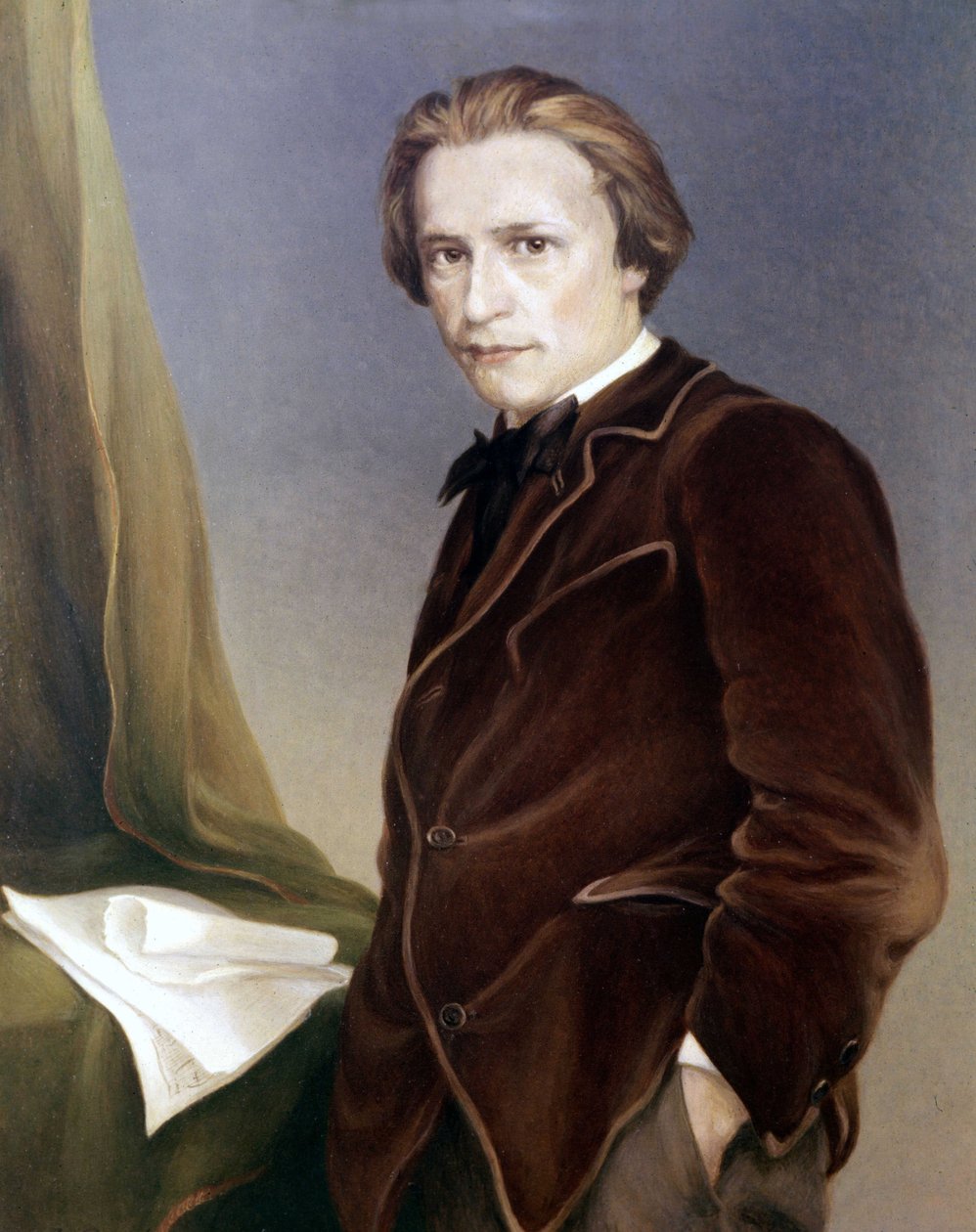 Hugo Wolf , østerriksk komponist. 1860 - 1903. Wagner Bayreuth-museet av Unknown artist